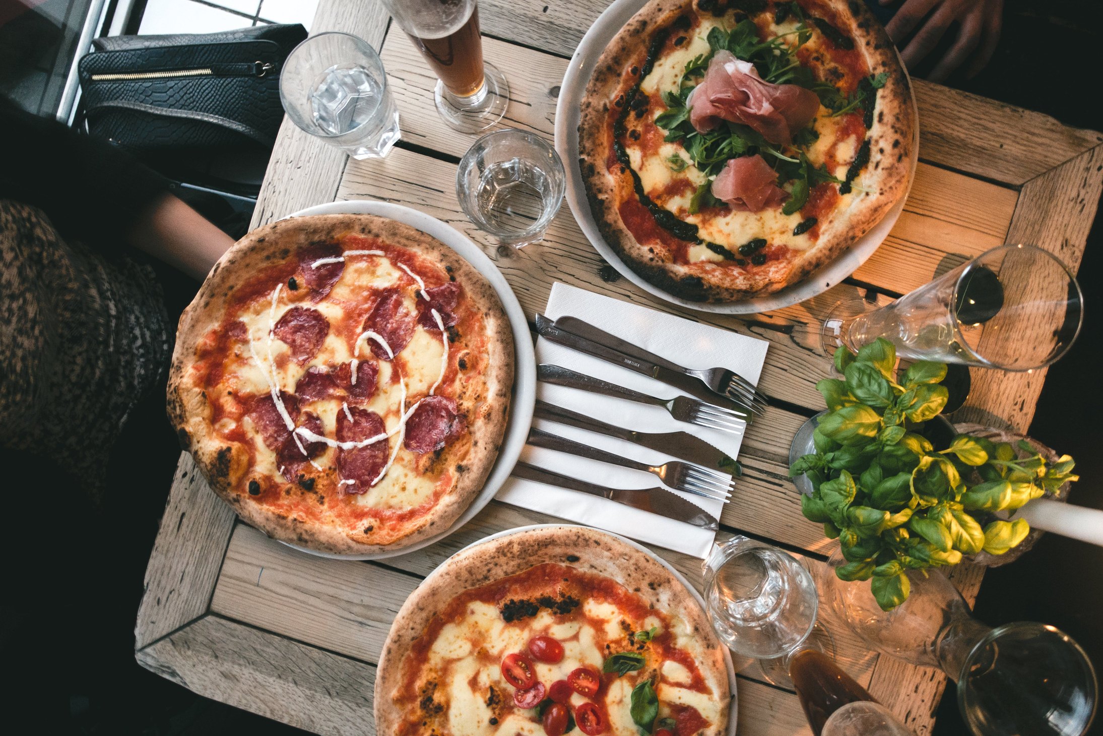 Eating Out In A Pizzeria